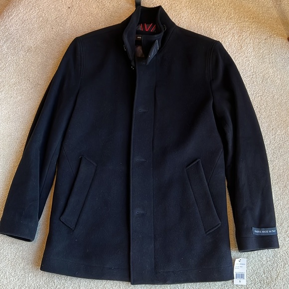 Andrew Marc Italian Soft Wool Peak Pea Coat. NWT - Picture 6 of 16